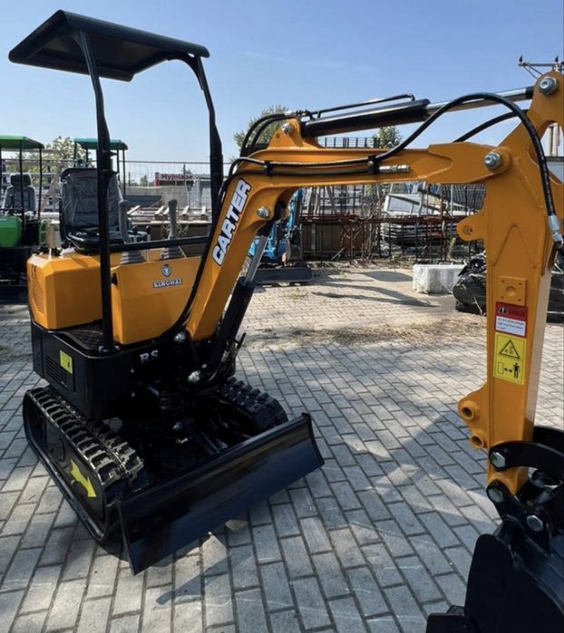 NOWA MiniKoparka 1000kg CARTER CT10 Ramię SKRĘTNE Stick Steer 3 łyżki