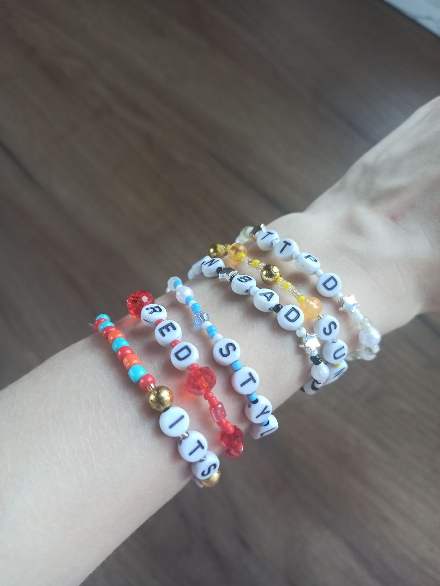 bransoletki eras tour Taylor Swift friendship bracelets zestaw