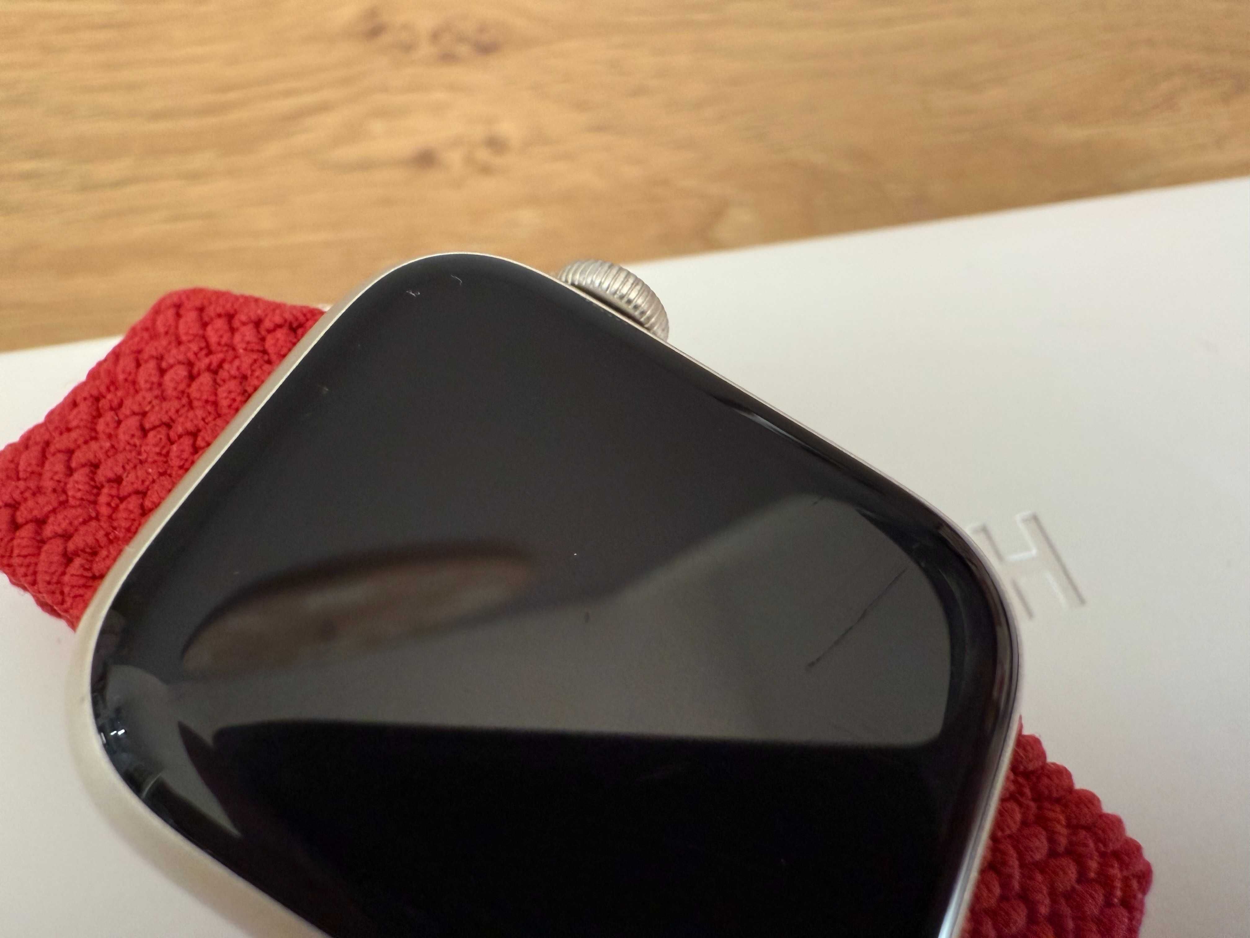 Apple Watch 7 - zegarek GPS + Cellular LTE 41 mm - księżycowa poświata