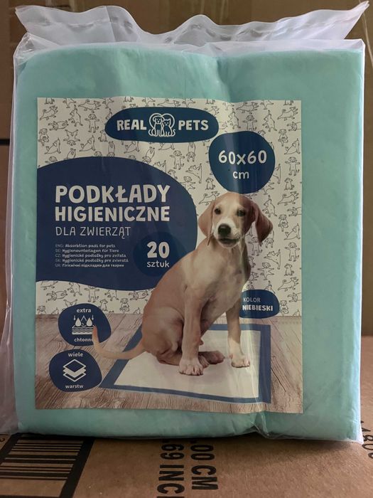 Podkład Maty Higieniczne dla Psa Nauka Sikania 60x60cm Grube 20 szt