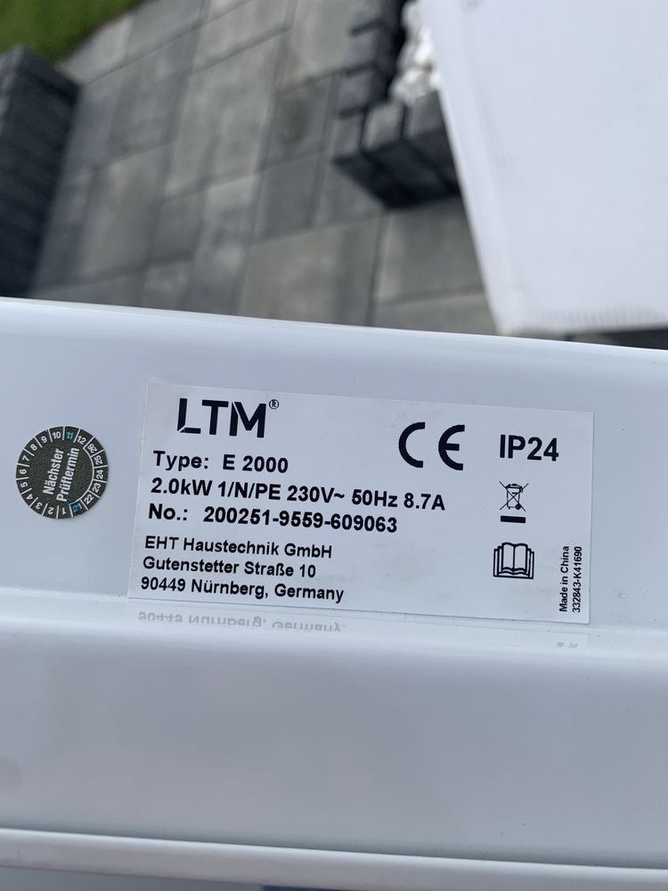 Grzejnik elektryczny 2 kw
