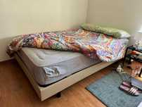 Cama Corpo e Meio - Estrado e Colchão - 1,20m x 2,00m