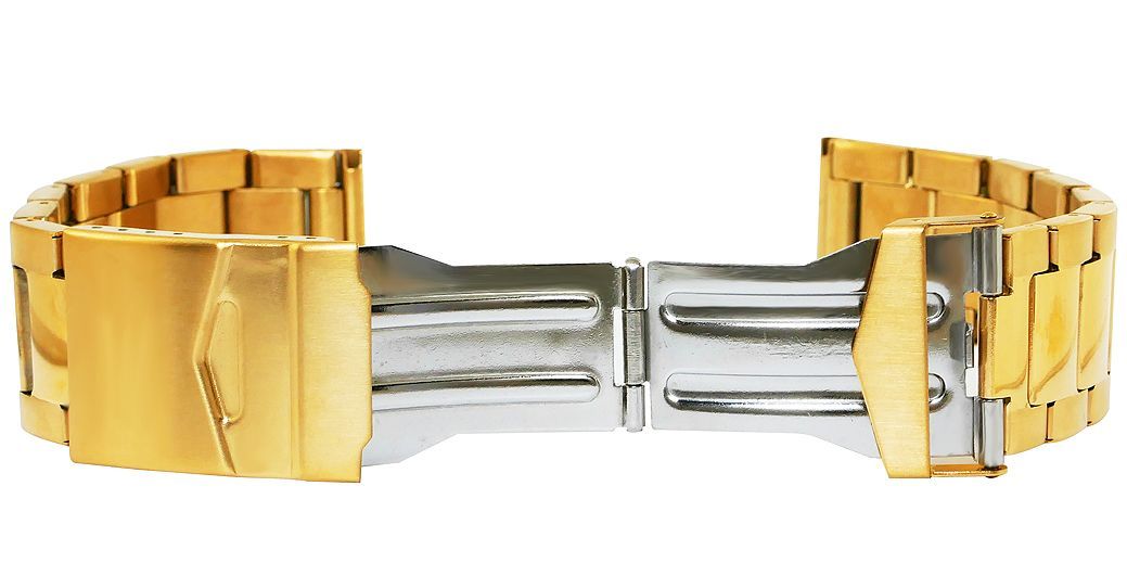 bransoleta regulowana złota pvd 22 mm 676g-22