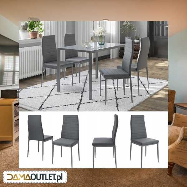 Krzesła stołowe, 2 szt., transparentne, PET fotele MEBLE DaMaOutlet.pl