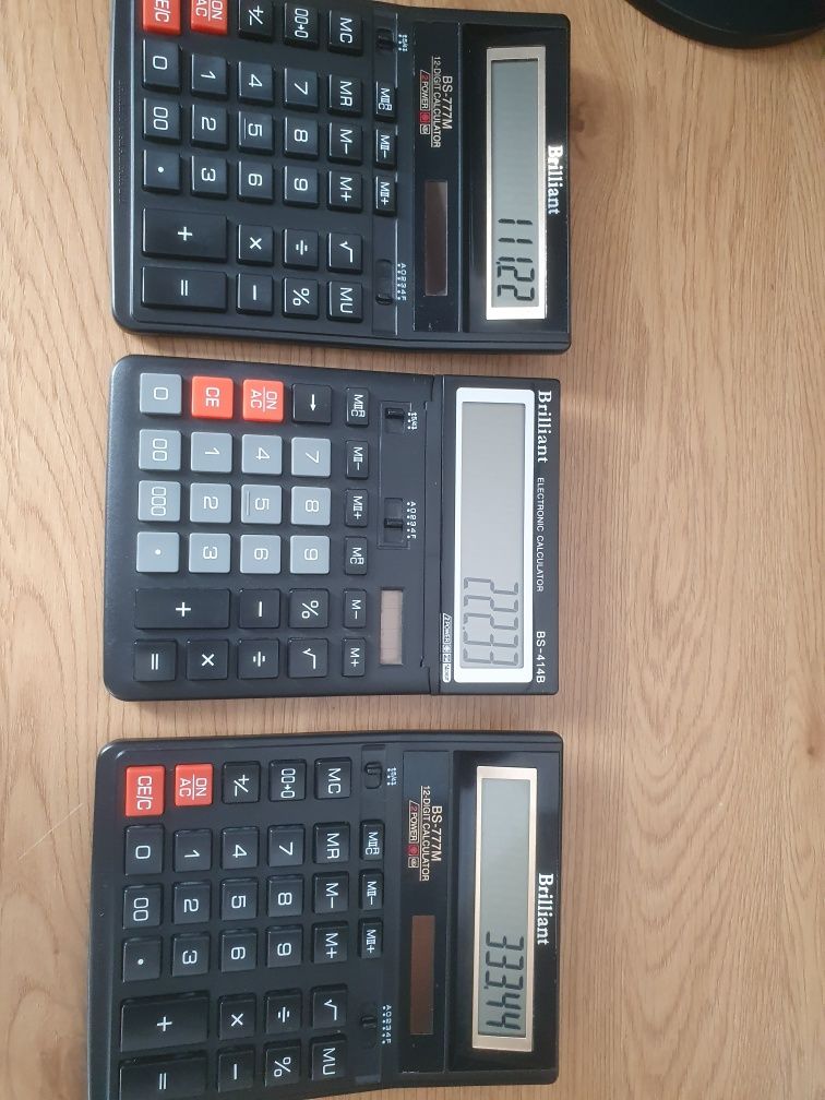 Комплект бухгалтерских  калькуляторів Brilliant- 3 шт.