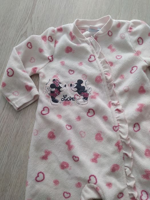 Zestaw śpiochy polar i body z długim rękawem r 80