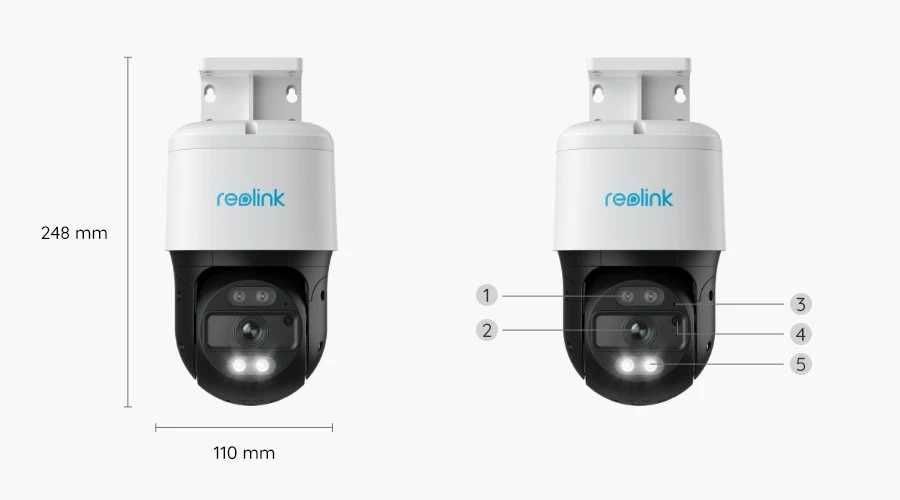 Камера наблюдения Reolink RLC-830А (T81) 8MP, PTZ, POE, Al -функції