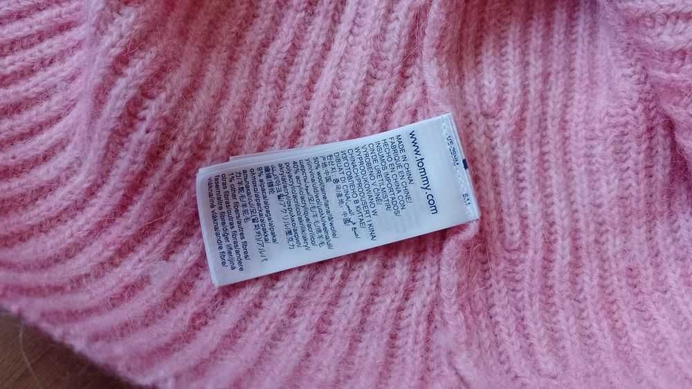 Damski sweter TOMMY HILFIGER r.L wełna stan bardzo dobry