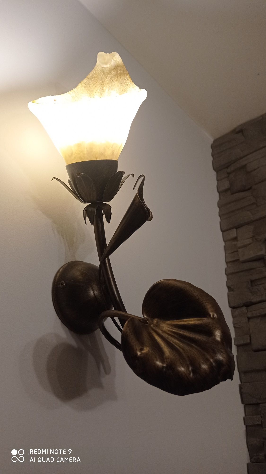 Żyrandol pięcioramienny plus dwa kinkiety