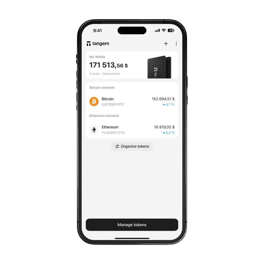 Криптогаманець Tangem Wallet 2.0 на 3 карти Офіційний реселер гарантія