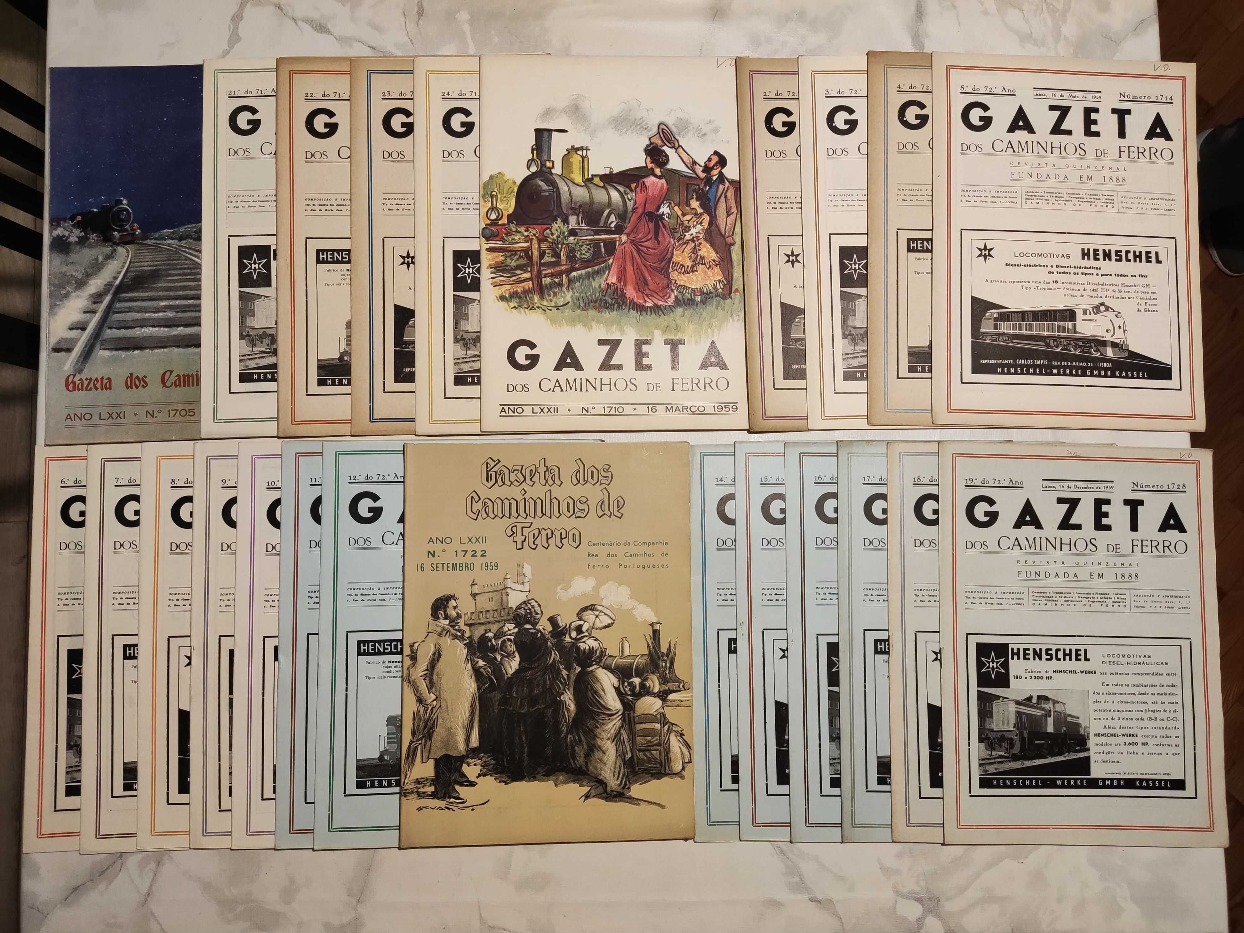 Gazeta dos Caminhos de Ferro (rara - 29 anos completos)