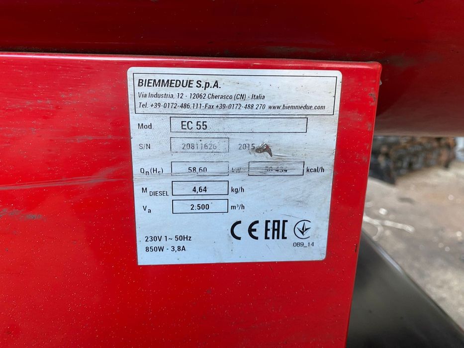 Nagrzewnica olejowa Biemmedue EC 55 stan bardzo dobry. kW