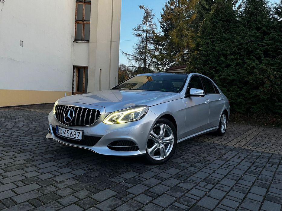 Mercedes-Benz Klasa E Bogata wersja, światła led, rozpoznawanie znaków, wentylowane fotele
