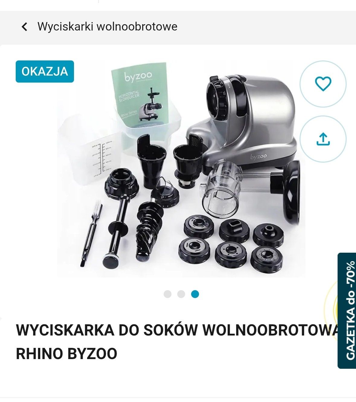 Wyciskarka wolnoobrotowa