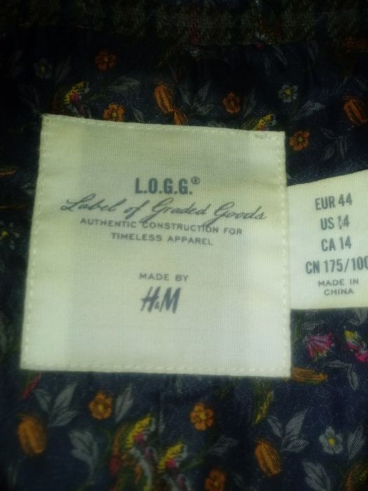 Piekna marynarka damska H&M rozm.42/44 pepitka ,klasyk