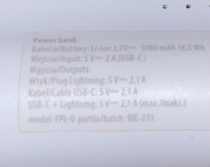 Powerbank Kieszonkowy