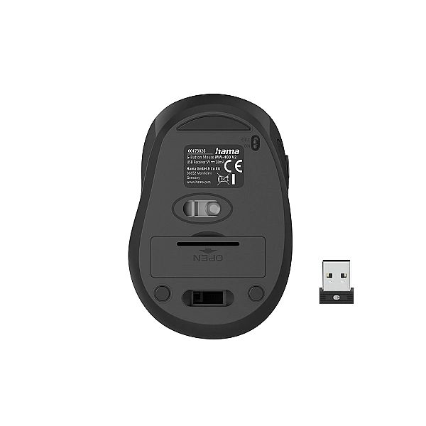Mysz bezprzewodowa Hama MW-400 V2 do laptopa - czarna