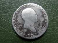 Редкая монета 2 злотых 1817г. IB серебро оригинал