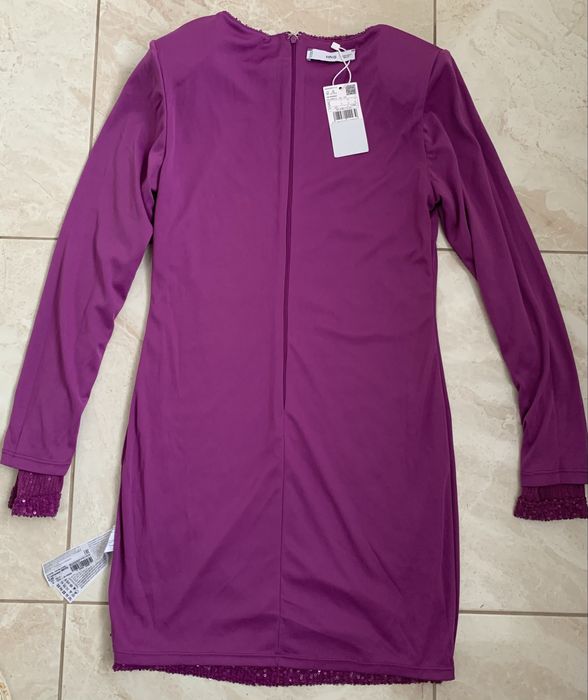 Плаття S Mango коктейльна сукня з паєтками