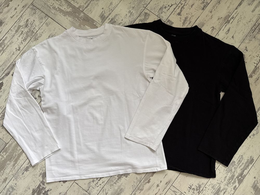 2 szt bluzeczek na długi rękaw H&M roz 146/152