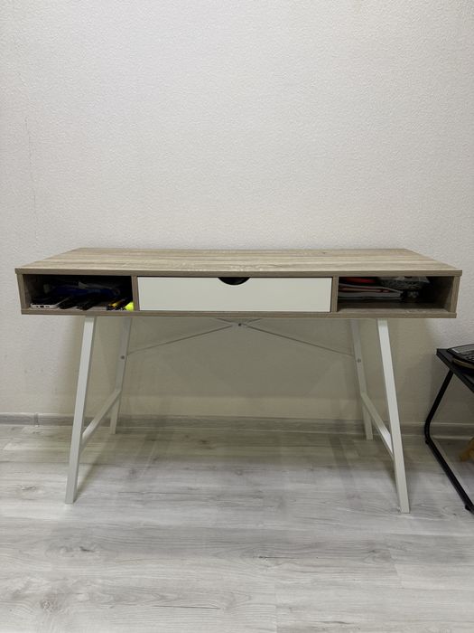 Стіл письмовий юск 48x120 дуб/білий