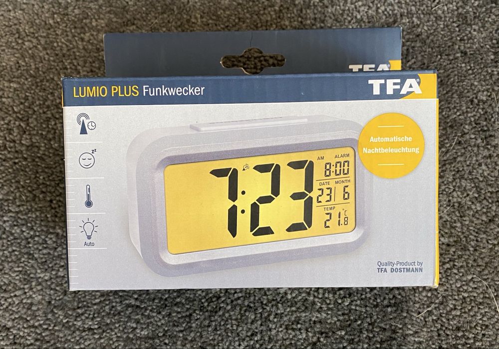 Zegar Budzik TFA Dostmann Lumio Plus