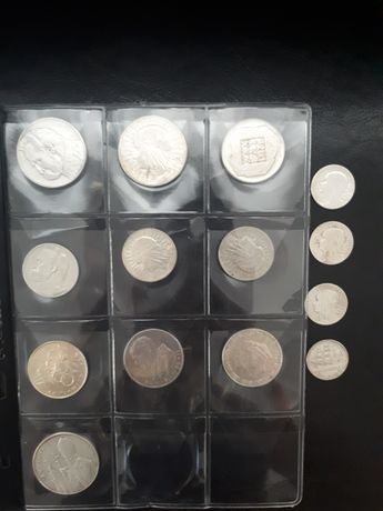 Duży zestaw monet po kolekcjonerze