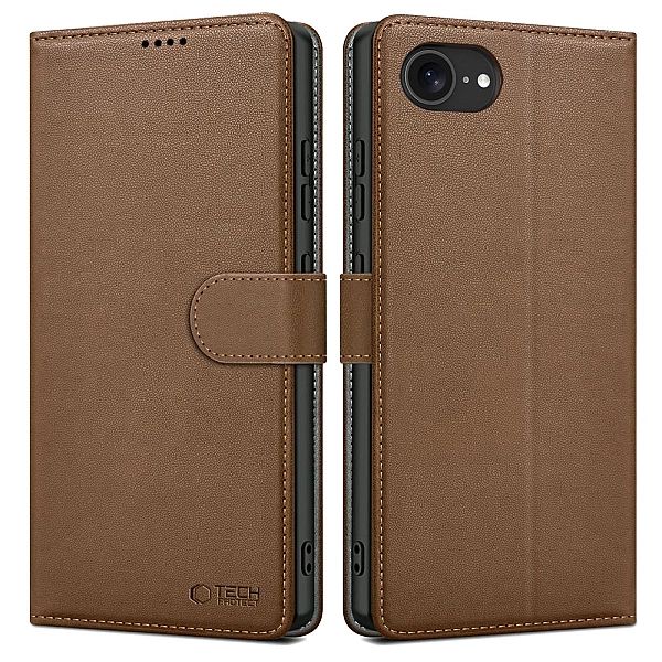 Tech-Protect Wallet Iphone 16E Brown