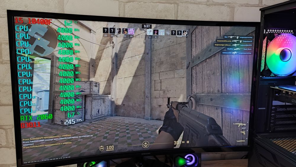 Игровой ПК RTX 2060 i5 10400F CS2 GTA 5 WOT RUST dota2