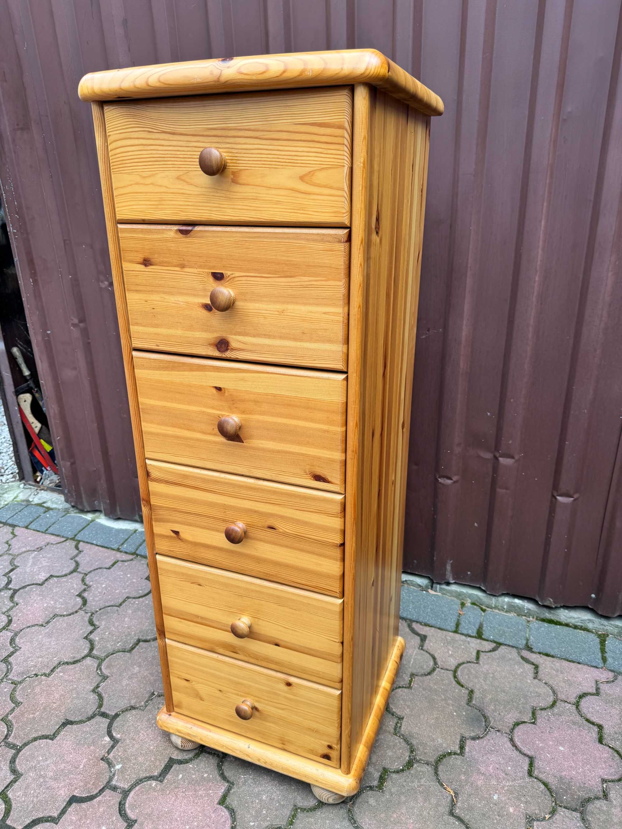 Komoda biała bielona shabby chic szafka kredens witryna regał pólka