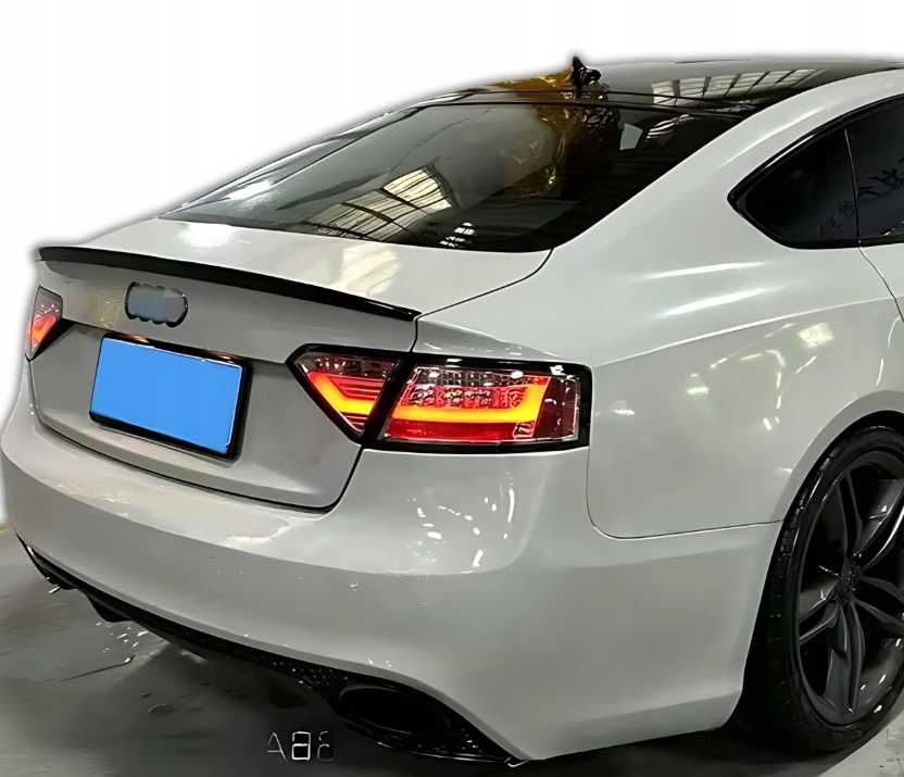 Spoiler Lotka Dokładka Spojler AUDI A5 8T B8 CZARNY POŁYSK