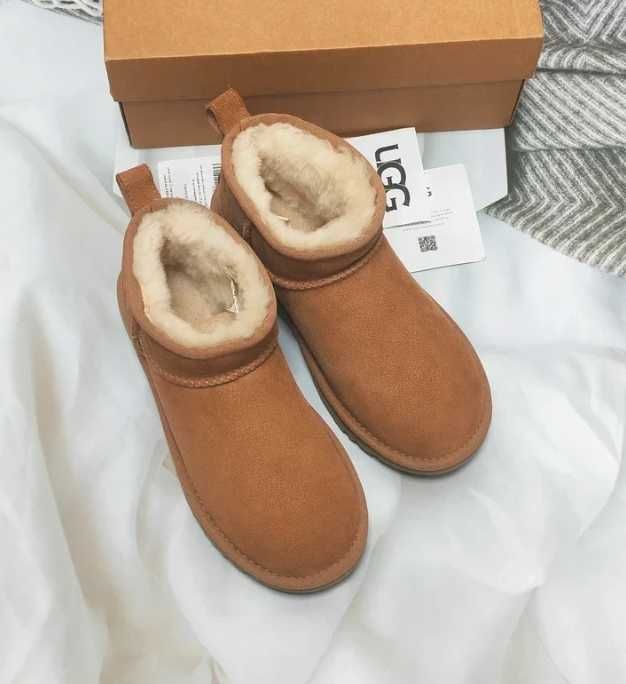 UGG Classic Ultra Mini Cienkie dno Boot Chestnut.37