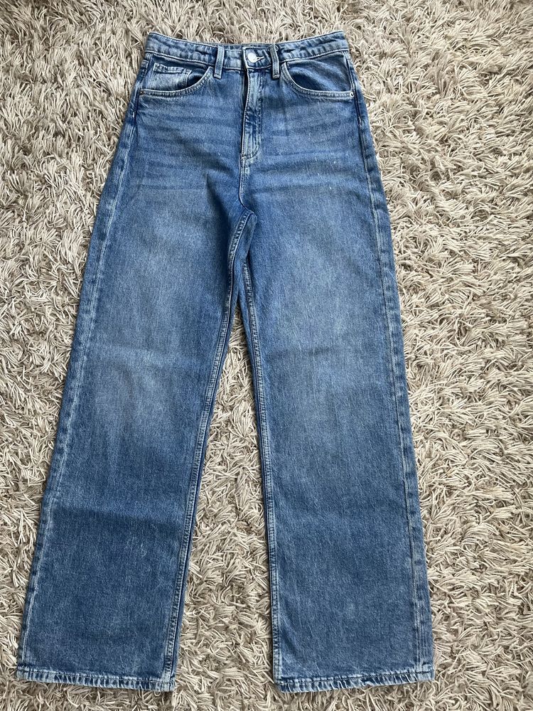 Джинси прямі широкі h&m 152