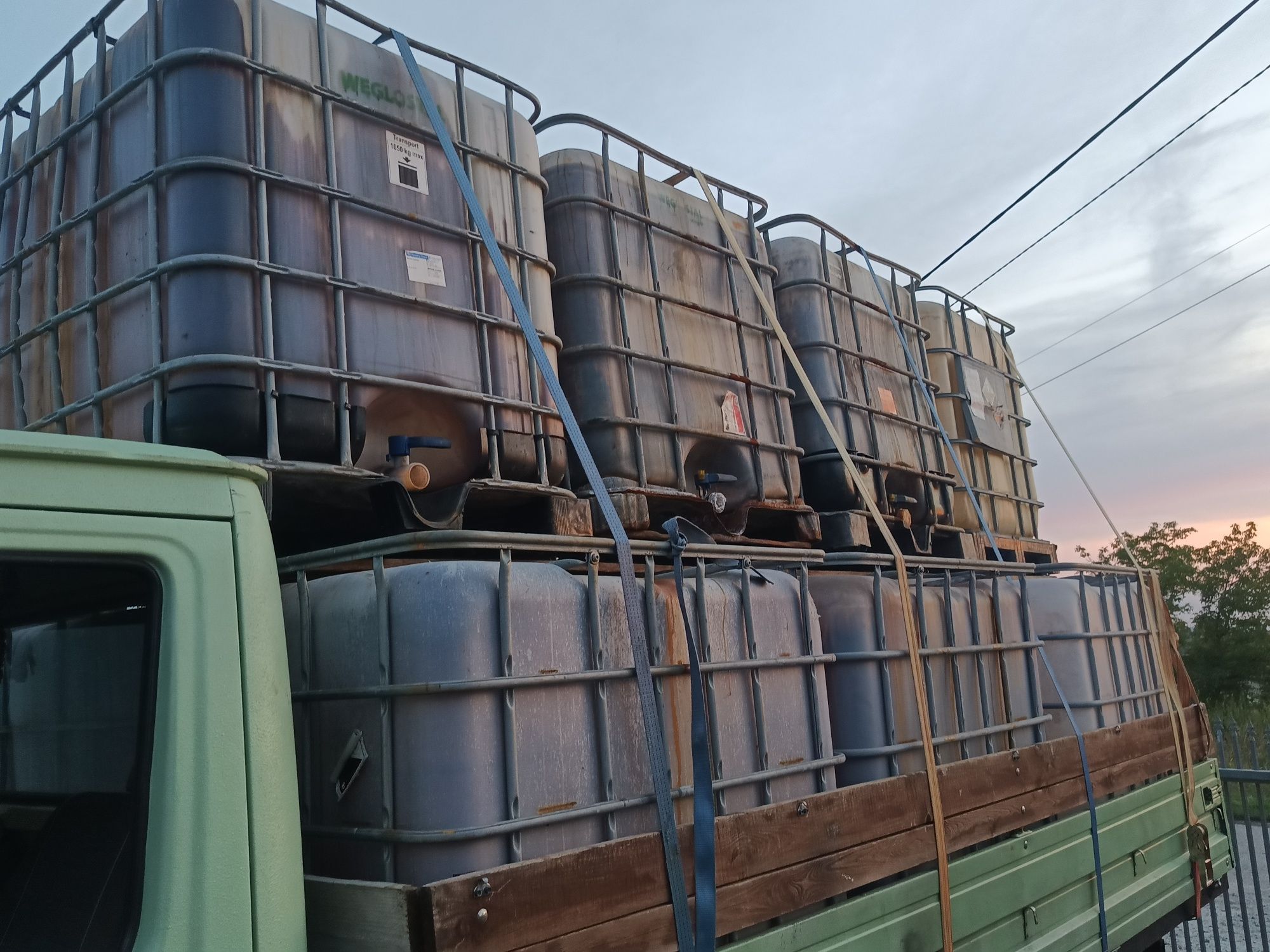 Mausery Zbiorniki Mauser 1000L Woda Deszczówka Podlewanie Transport