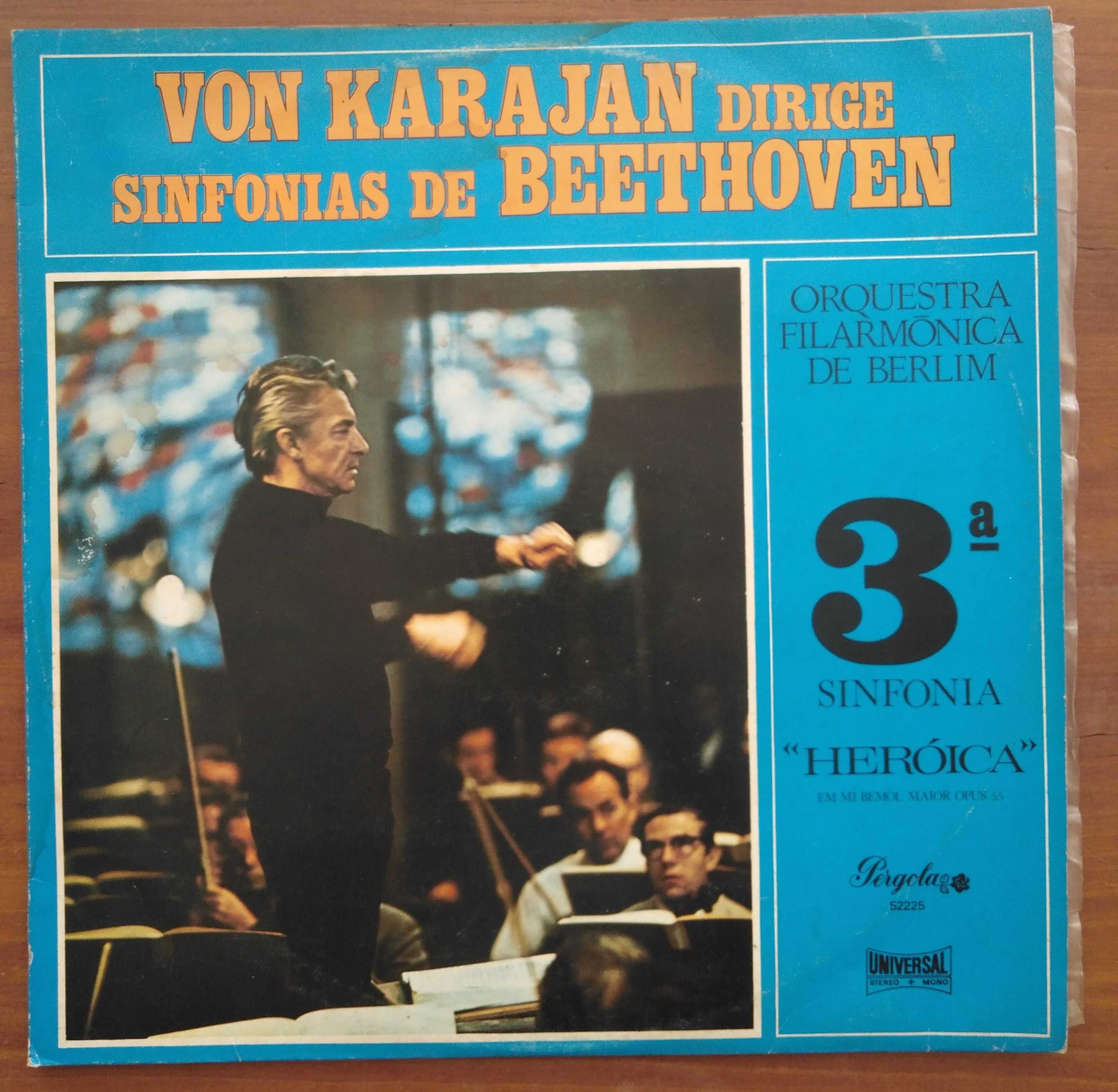 vinil: “Von Karajan dirige sinfonias de Beethoven”