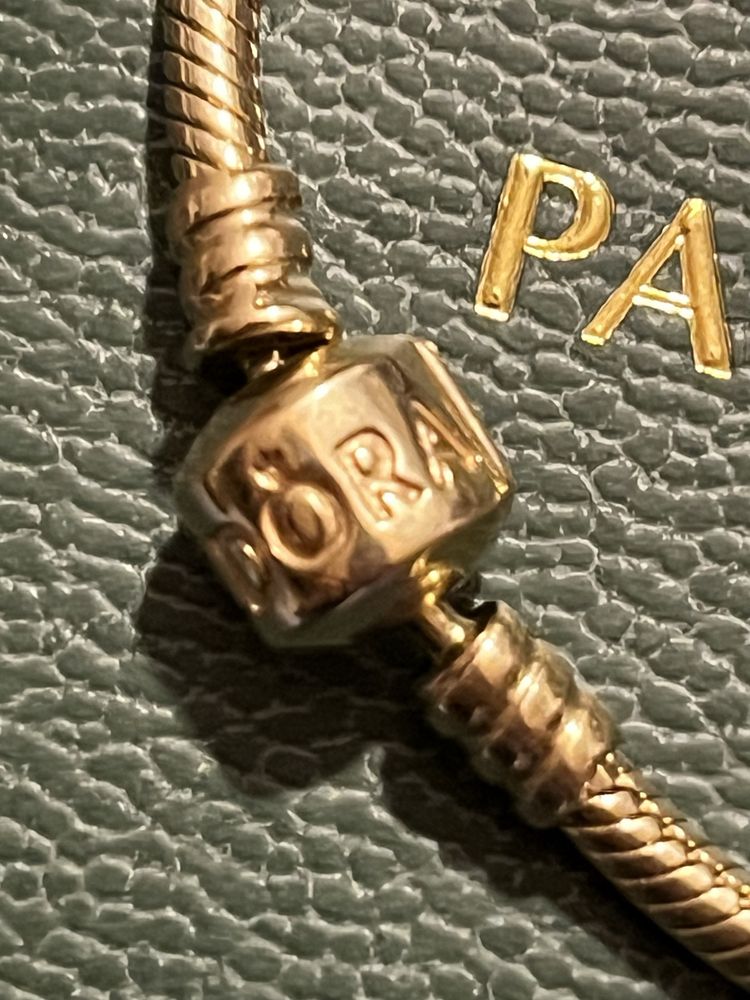 Pandora złota 585 bransoletka