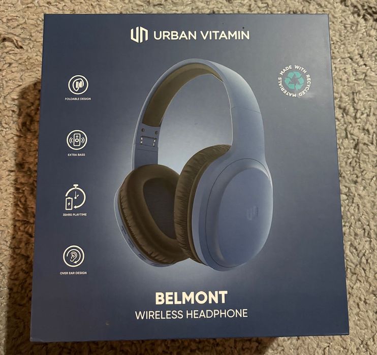 Słuchawki Urban Vitamin Belmont Belmond niebieskie NOWE