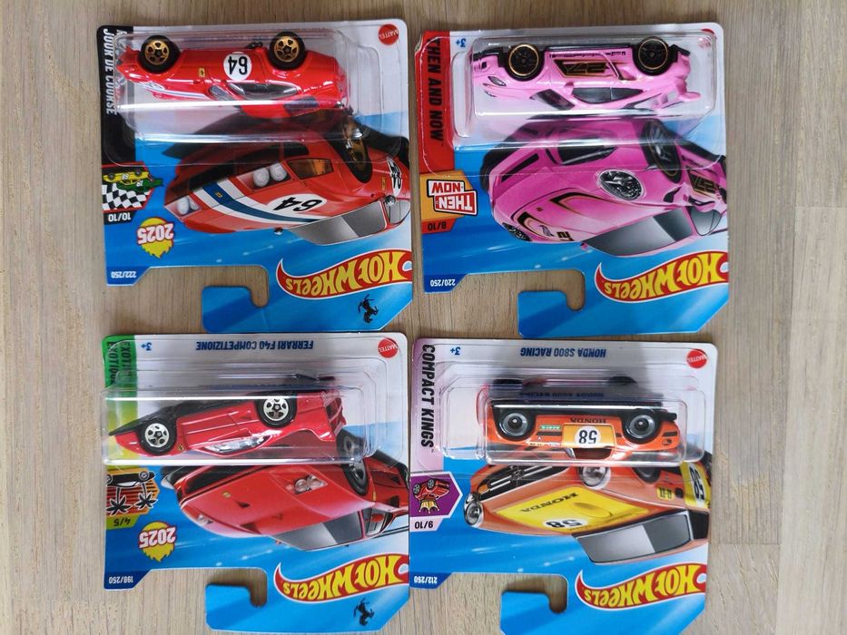 Hot Wheels Ferrari F40 Ferrari 365 gtb4 Honda S800 TH Porsche 911 GT3