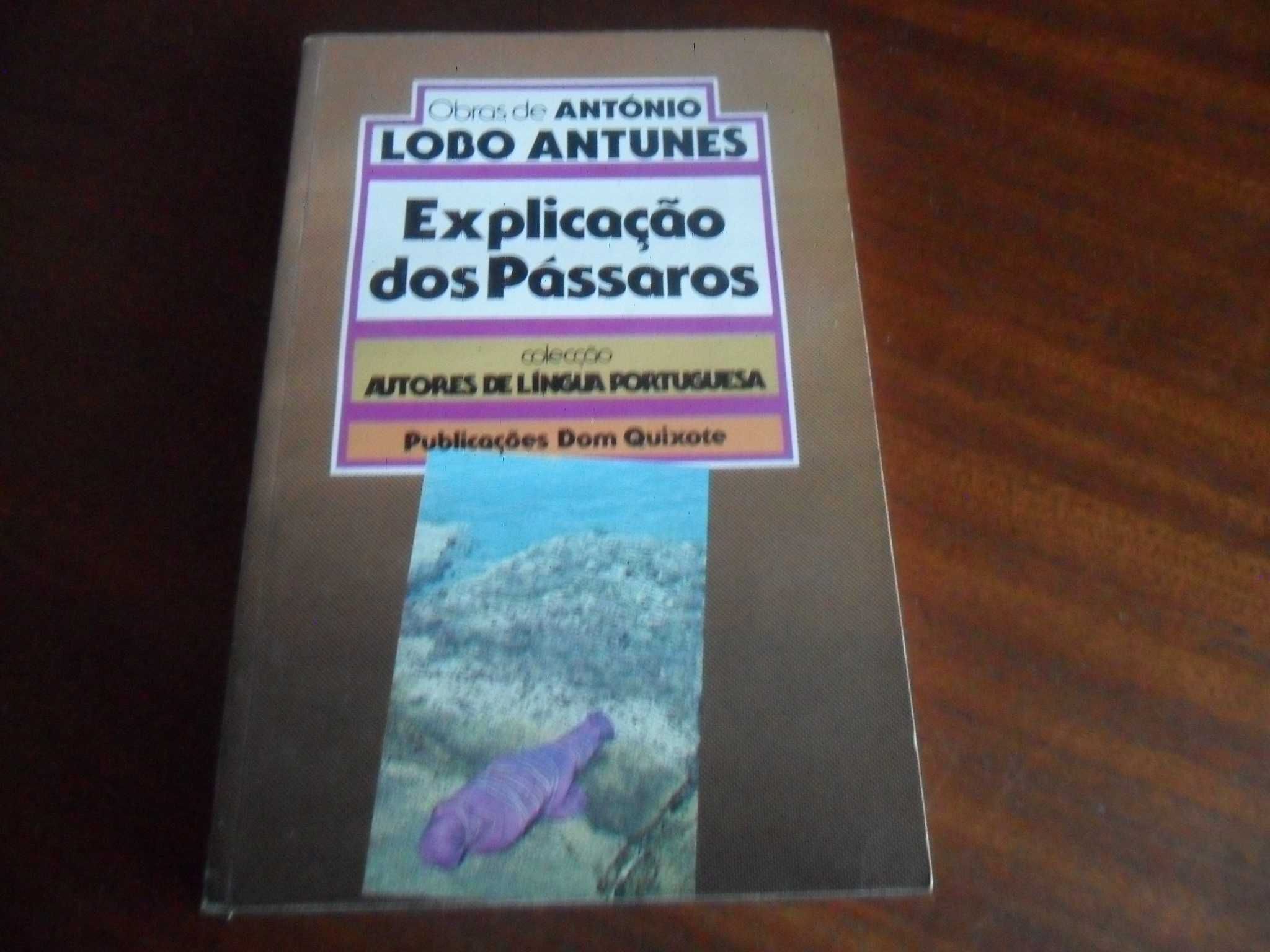 "Explicação dos Pássaros" de António Lobo Antunes - 8ª Edição de 1986