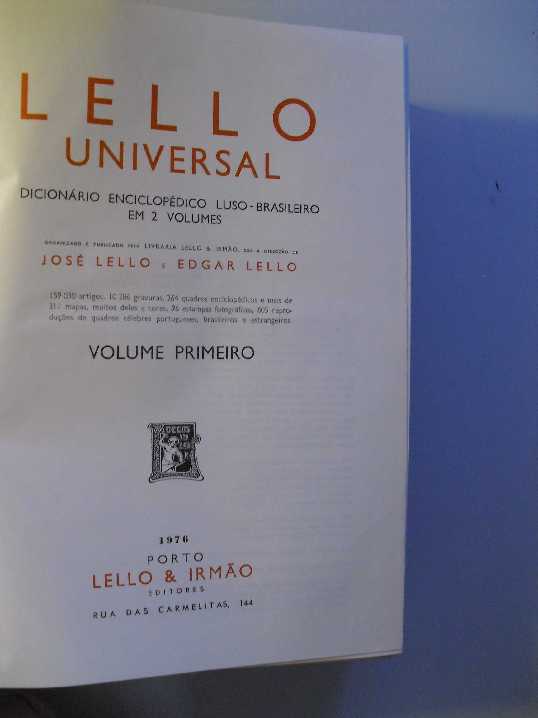 Lello Universal-Dicionário Enciclopédico Luso Brasileiro