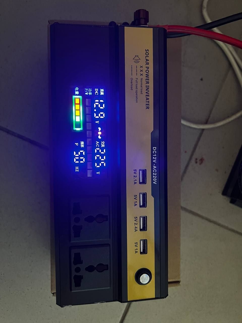 Инвертор преобразователь тока 12 В на 220В 5000W