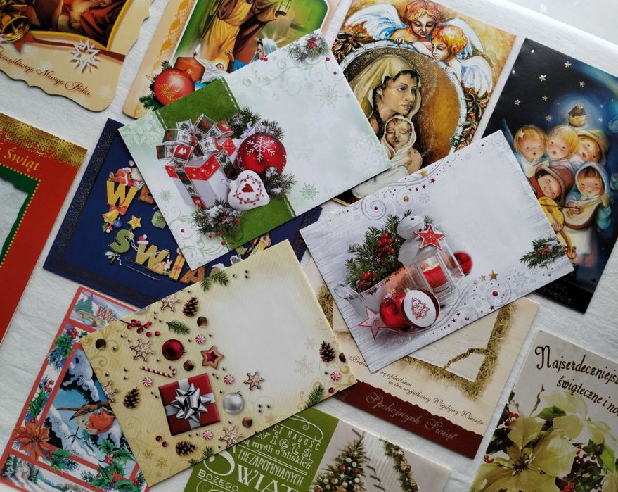 Kartki świąteczne Boże Narodzenie i Nowy Rok – zestaw 2
