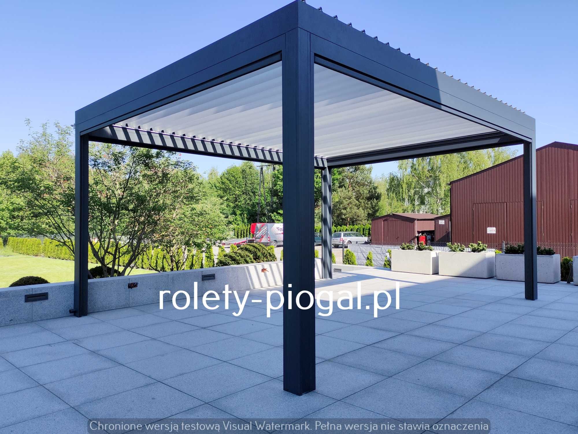 PERGOLA ALUMINIOWA Automatyczna DACH Zwijany Zadaszenie tarasu