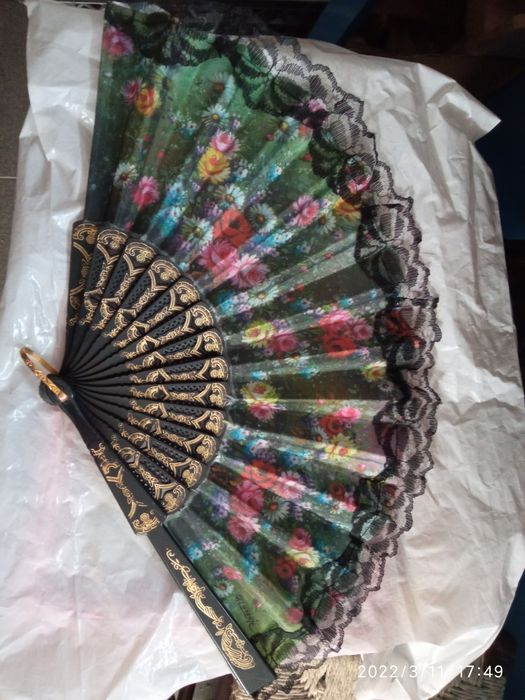 Leque  floral vintage