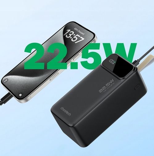 Powerbank Choetech B732 50Ah 22,5W Pd I Qc Usb-A / Usb-C Czarny