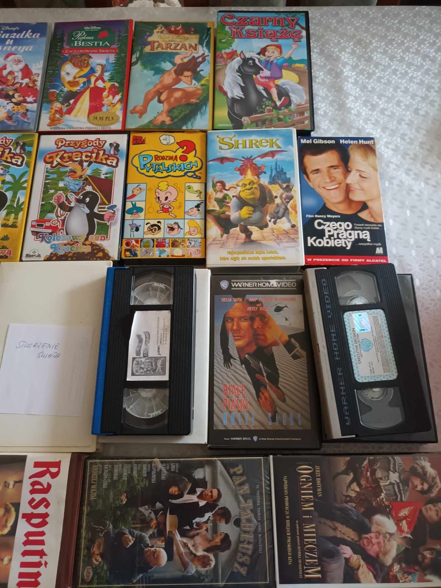 Kasety VHS filmy bajki