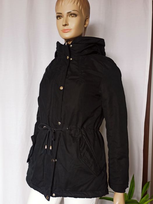 Sg Czarna kurtka damska 38 , M parka damska 38 , M