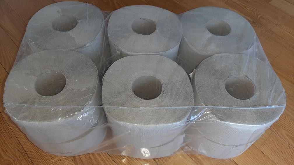 Papier toaletowy szary 12 rolek
