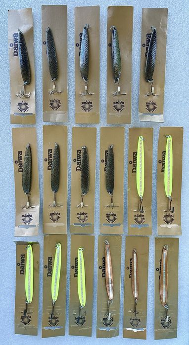 Gratka dla spinningistów zestaraw unikatowych wahadłówek DAIWA lata 80