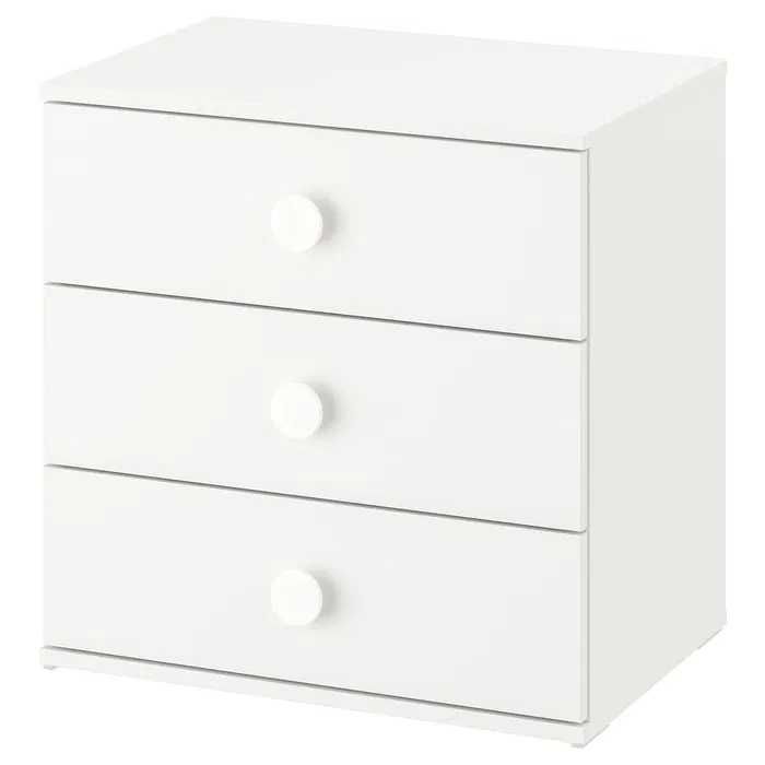 Cómoda IKEA GODISHUS – 3 gavetas, branca